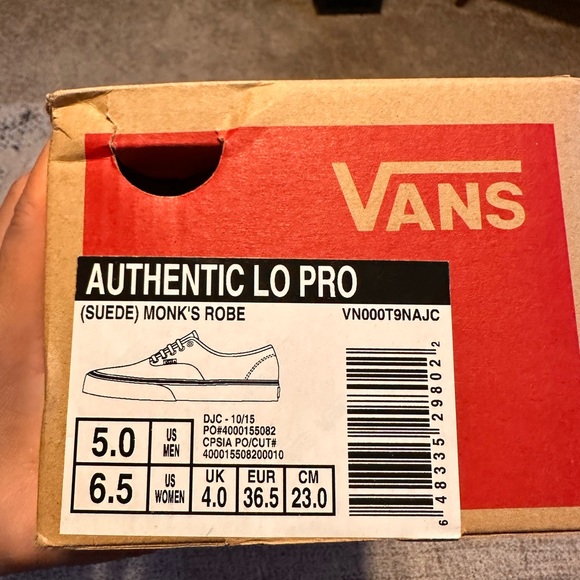 Vans Brown Sneakers Moccasin-Style Leather - Picture 2 of 4